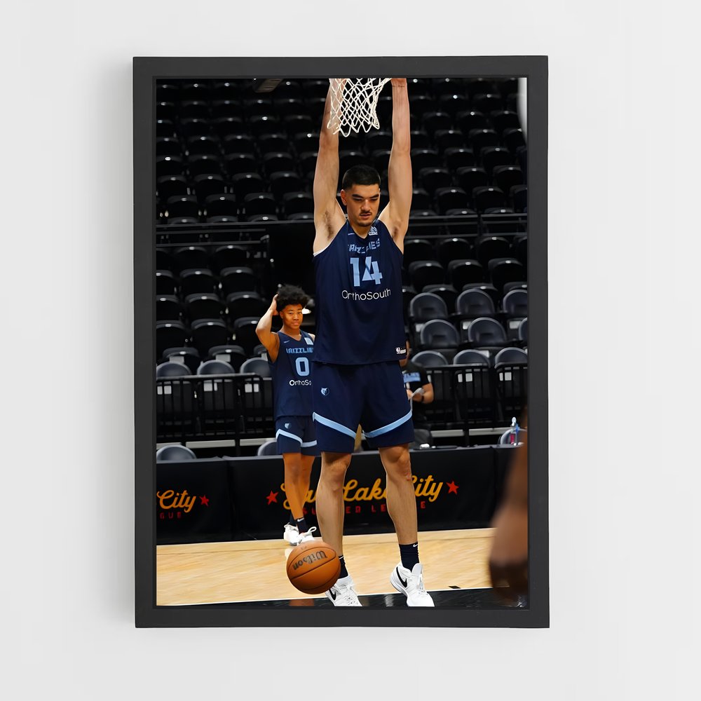 Poster Zach edey – affiche Basketball (vue 2)